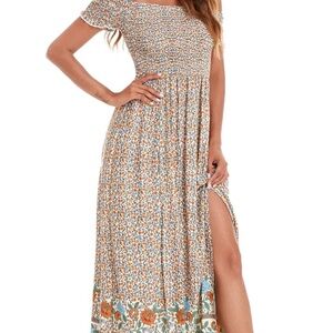 Floral Print Maxi Dress